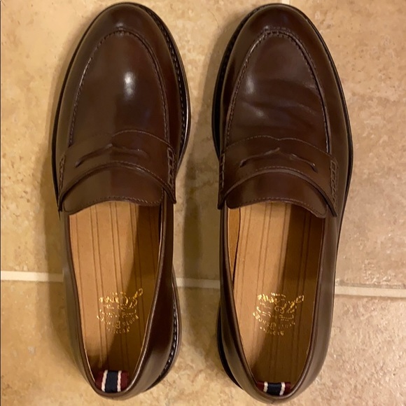 oar stripe penny loafers